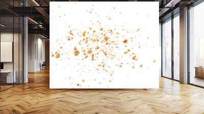 Pile cake crumbs, cookie pieces flying isolated on white, clipping path Wall mural