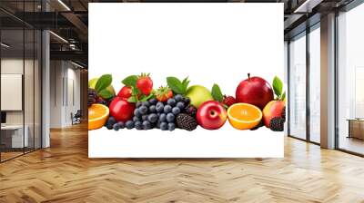 a group of different fruits Wall mural