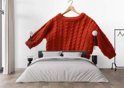 a red sweater on a swinger Wall mural