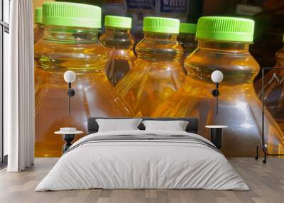 cooking oil top neck bottles Wall mural