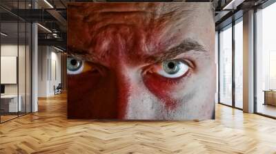 criminal with blood on his face Wall mural