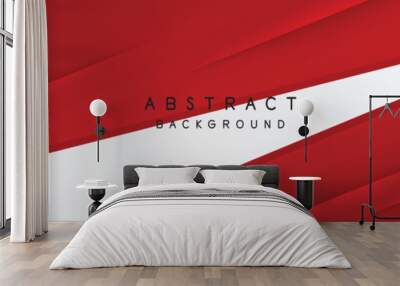 Red abstract backgrund vector, modern corporate concept. Wall mural