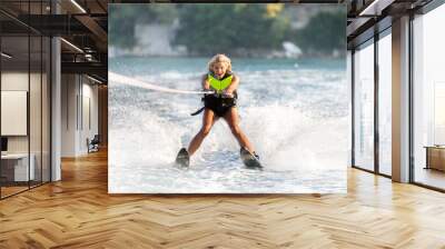 water skiing Wall mural