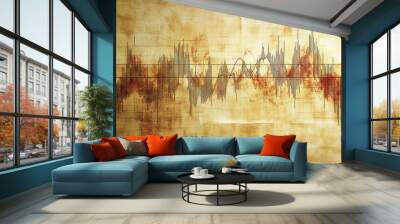 Abstract Sound Wave Art Wall mural