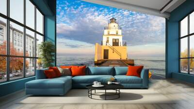 lighthouse at sunset Wall mural