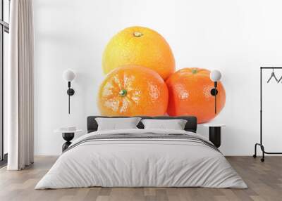 Mandarins and orange  Wall mural