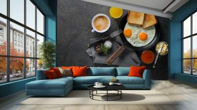 Breakfast healthy egg Wall mural