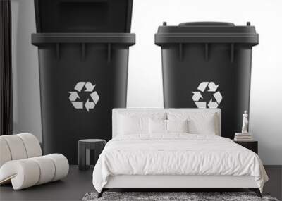 Buckets for trash Wall mural