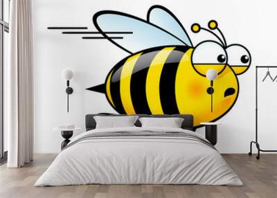 Cartoon Bee Wall mural