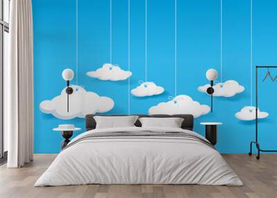 Clouds Wall mural