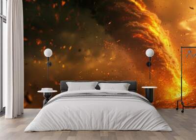 fire tornado --ar 16:9 Job ID: a4e2ebfe-f591-46f4-b02e-2fc4dfc84e21 Wall mural