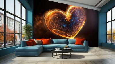 Light painting things Wall mural