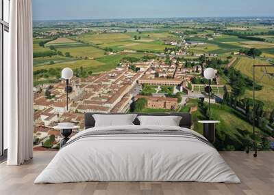 Aerial view of Sabbioneta World Heritage Site by UNESCO Wall mural