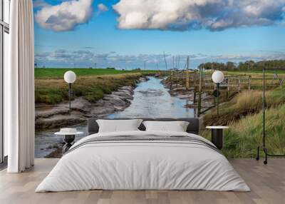 Steeping River, Gibraltar point, Lincolnshire, England Wall mural