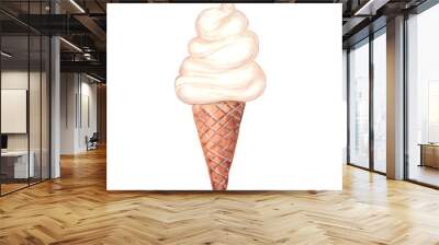 watercolor ice cream Wall mural