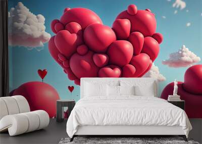 Whimsical Valentine's Day artwork. Great for banners, cards, posters and more.	
 Wall mural