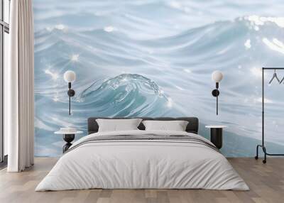 abstract wave and ripple water surface background Wall mural