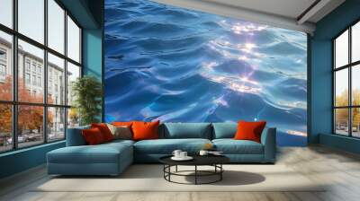 abstract wave and ripple water surface background Wall mural