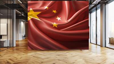 chinese flag for national Day or Independence Day of china Wall mural