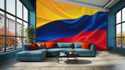 Colombian Flag for national Day or Independence Day of colombia Wall mural