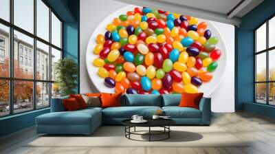 colorful jelly bean background Wall mural