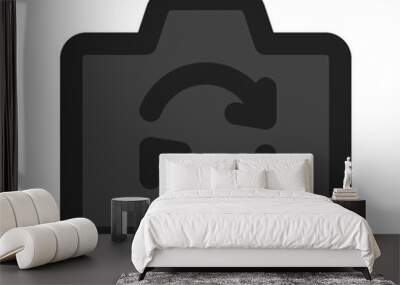 flip camera line color icon Wall mural