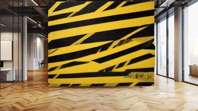 hazard warning tape Wall mural