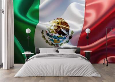 mexican flag for national Day or Independence Day of mexico Wall mural