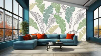 Pattern Leaft Wall mural