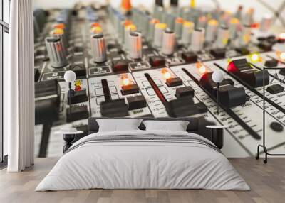 Sound mixer control panel Wall mural