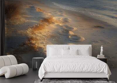 footprints in the sand

 Wall mural