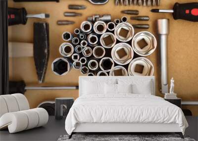 ratchet and bits tool kit Wall mural