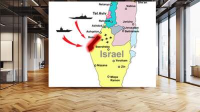 Israel military conflict Wall mural