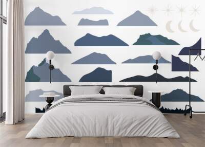 Elements Abstract Mountain Wall mural