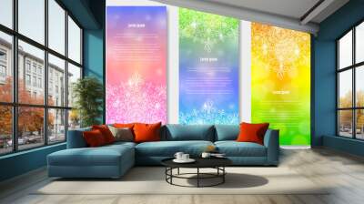 template with mandala design Wall mural