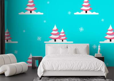 Winter seamless patter Wall mural