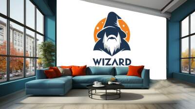 Wizard logo vector Wall mural