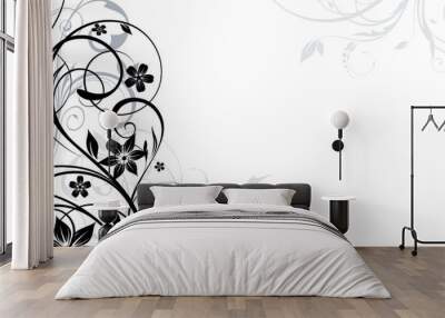 abstract floral background Wall mural