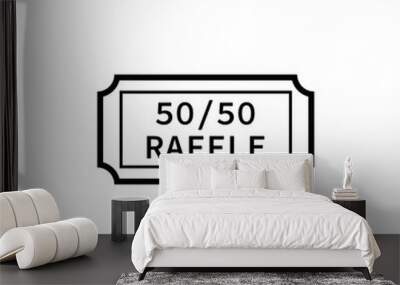 Fundraising raffle icon. Clipart image isolated on white background Wall mural