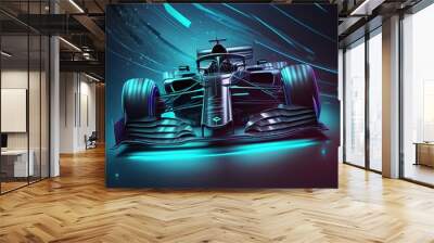 auto sport, formula 1 f1. fast movement. finish line. competition success, race winner, business vic Wall mural