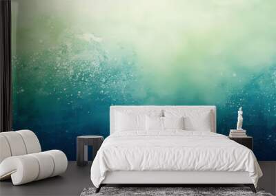 Color gradient background with glowing noise texture teal green blue cover header poster Wall mural