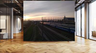 Evening station Wall mural