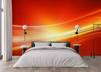 Stylish colorful wave design background in abstract style Wall mural