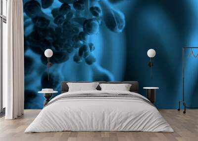 unnatural blue life Wall mural