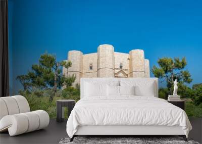 Castel del Monte, famous medieval fortress in Apulia, southern Italy. Wall mural