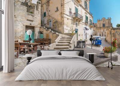 Scenic sight in Matera, Basilicata, southern Italy Wall mural