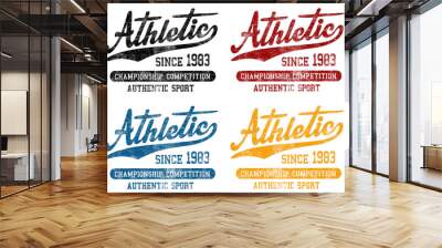 set of vintage labels Wall mural