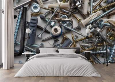 bolts, nuts, fasteners Wall mural