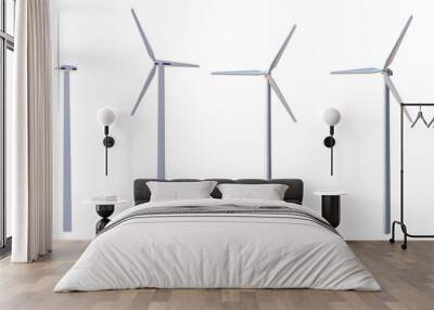 wind turbine in the wind Wall mural