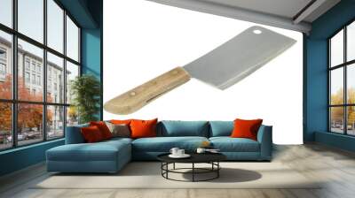 Old cleaver isolated Wall mural